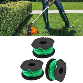 munirater 3-Pack Trimmer Spool Line Replacement Spools Replacement for Black and Decker GH3000 LST540 LST540B GH3000R SF-080-BKP String Trimmer,20ft 0.080 Inch Auto Feed Spool Line