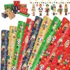 HOWAF 8pcs Christmas Wrapping Paper, Nutcracker Wrapping Paper Xmas Gift