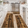 Tritard 100% Non Slip 3 Piece Kitchen Rugs Set with