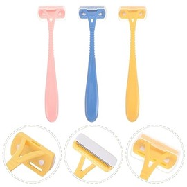 3-Piece Hair Trimmer Set Stainless Steel Shaver for Hair Eyebrow Trimmer for Girl Women