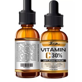 30% SUERO VITAMINA C+E+RETINOL+ÁCIDO HIALURÓNICO (HA) ORGÁNICO ANTIENVEJECIMIENTO