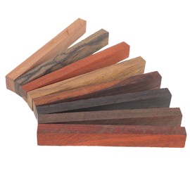 Didiseaon Wood Pen Blanks for Turning: 8pcs Woodturning Blocks DIY Handicraft Woodworking Project Kits for Pen Turners Making