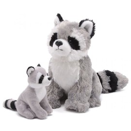 Unipak Brad's Forest Animal - Figura de peluche de mapache para bebé, juguete de peluche para niños pequeños, 4 pulgadas de altura
