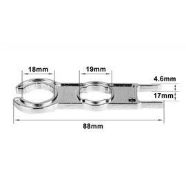 APOMOONS Key Tensioner Set Aluminium Tool Wrench for PV Plug, Plug-In Mounting Tool for Plugs for Solar Panel Cable PV System Wire and Connector (Pack of 2)
