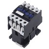 25A Power Contactor Normally Open Electric AC Contactor Silver Alloy