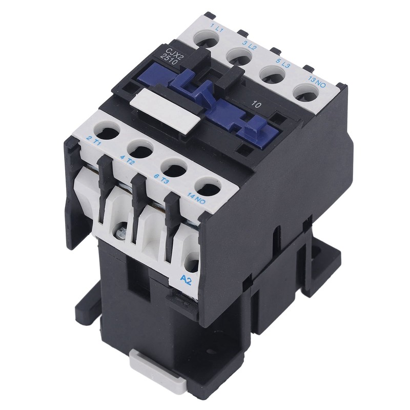 25A Power Contactor Normally Open Electric AC Contactor Silver Alloy