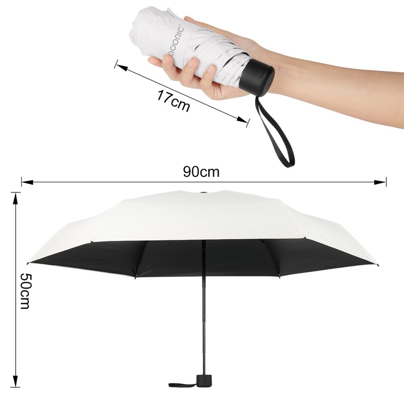 Parasol, Lightweight, 2025 Model, JIS Certified, Folding Umbrella, Compact, 100%