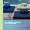 Bean Products Zafu & Zabuton Meditation Cushion, Round, Cotton Stone