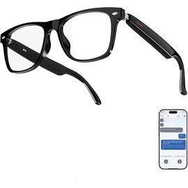 BLESSOURCE Smart Glasses with AI,Bluetooth glasses for Women and Man,116 Languages & Accents Translator Device,Blue Light Filter & UV Pretection Polarized Lenses