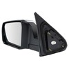 TRQ Left Mirror Power with Heat Manual Folding with Chrome