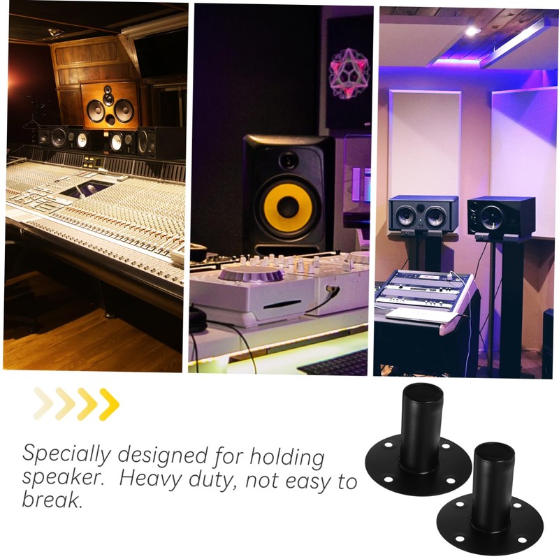 CAXUSD 2pcs Speaker Bracket Support Stand Aluminum Alloy Base for
