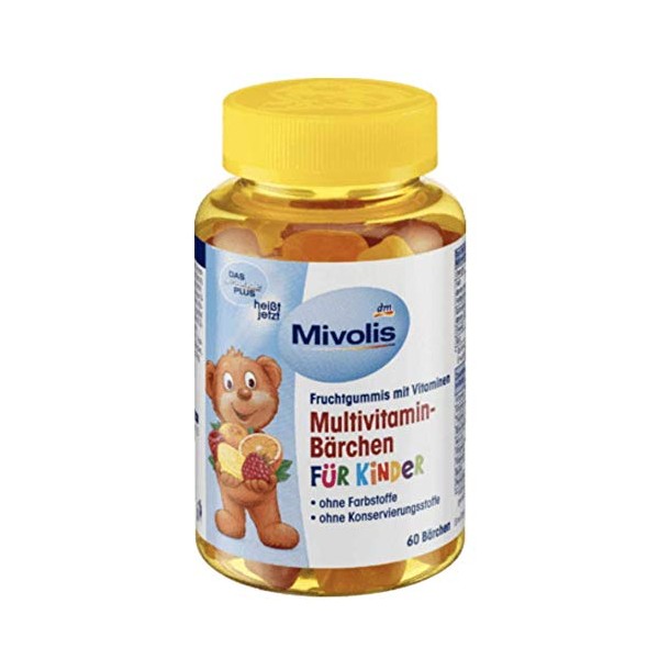 Mivolis Kids Multivitamin Bears Fruit Gummies 120g