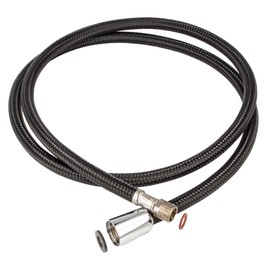 Tecuro Kitchen Shower Hose M15/1 x 1/2 Cone Nut x 150 cm Nylon Black