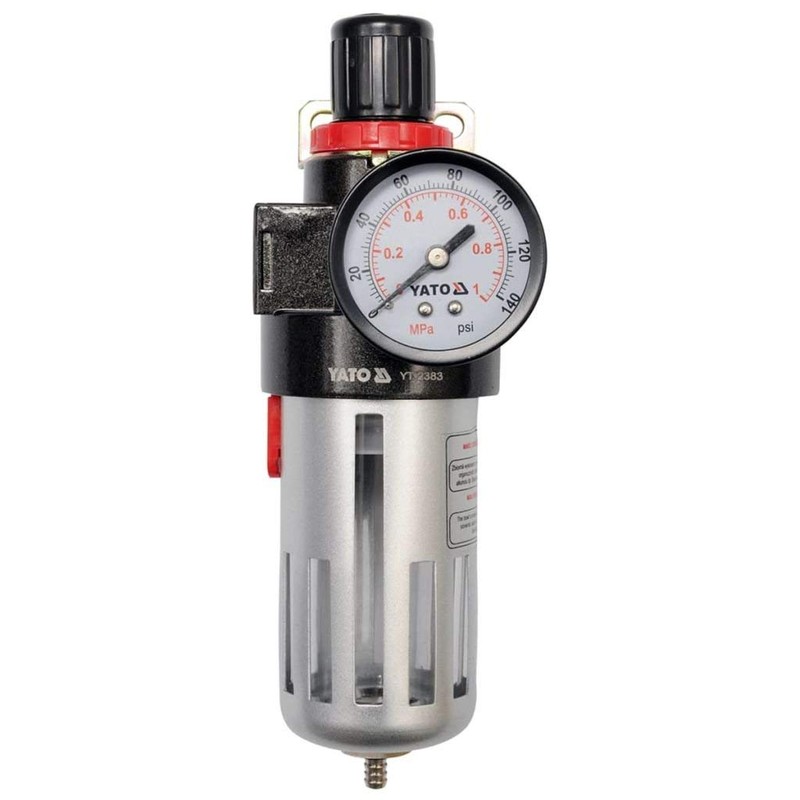'Yato yt-2383 – Air Regulator with Gauge and Filter 1/2