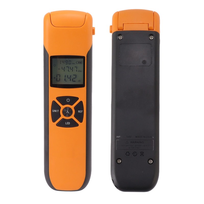 Mini Optical Power Meter High Accuracy Rechargeable Portable Fiber Optic
