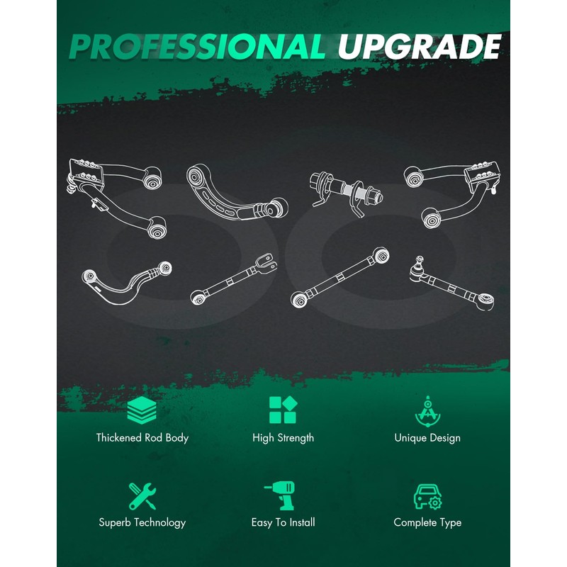 SCITOO Front Strut Tower Bar Suspension Replacement Red Fit for