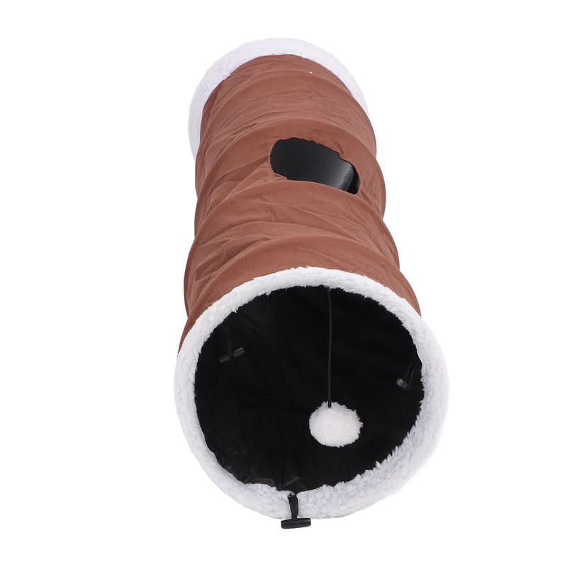Foldable Cat Tunnel with Hanging Ball Interactive Fun Durable Collapsible