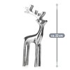 com-four® Reindeer Sculpture Decorative Figure Made of Aluminium - Christmas