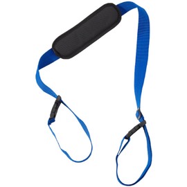 GORGECRAFT Scooter Carry Strap Blue Beach Anti-Slip Shoulder Straps Replacement with Non-Slip Shoulder Pad Polyester Universal Adjustable Backpack Bicycle Carrying Straps for Foldable Balance Bikes