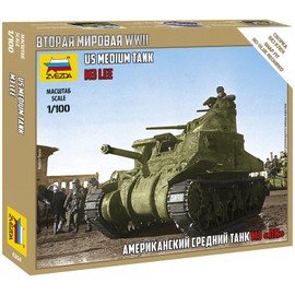 ZVESDA 6264 M-3 Lee US Medium Tank 1:100 Model Kit