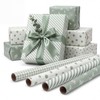 4 Rolls Wedding Wrapping Paper- 17 x 120 in Sage