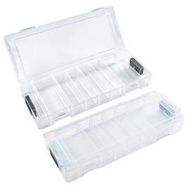 L-BOXX Micro - Transparent, Stackable Small Parts Box - Sorting Box with Flexible Dividers 259 x 106 x 42 mm - Compatible with L-BOXX mini, L-BOXX System, XL-BOXX and ProClick - 1 kg Capacity