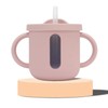 Silicone Sippy Cups Double Handles Lightweight Toddler Training Cup with