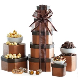 Gift Basket with Assorted Sweets, Cookies and Nuts