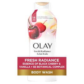 Olay Fresh Radiance Body Wash for Women with Essence of Black Cherry and Vanilla, 650 mL