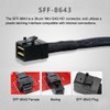 chenyang SFF-8643 Coupler Adapter Mini SAS 4.0 SFF-8643 Female to