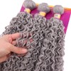 ZHENLISI Gray Kinky Curly Hair Bundles 16 18 20 Inches