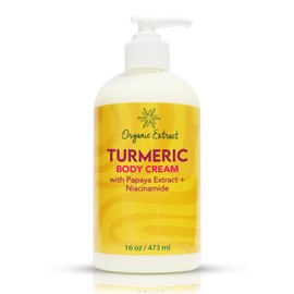 Turmeric Body Cream - 16 fl oz/473 ml - Deep Moisturizing, Hydrating Body Moisturizer Cream for Dry Skin - Helps Relieve & Restore Skin with Turmeric,