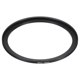 PATIKIL 95mm-105mm Metal Step Up Ring Camera Lens Filter Adapter Ring Aluminum Filter Adapter Ring for Camera Lens Hood Black