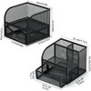 FORKLS Desk Organiser - Metal Mesh Pen Holder with 4