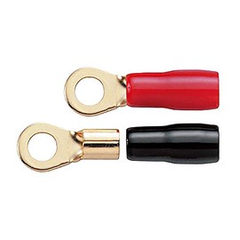 Audio-Technica TL8-M6R Cable Terminator (R Type Crimp Type) (Red/Black, 1 Each Piece) (Up to 8 Gauge Screw Diameter 0.2 inches (6 mm)