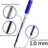 Pensan 2021 Ballpoint Pens, 1.0mm Medium Point, Ergonomic Triangular Grip,