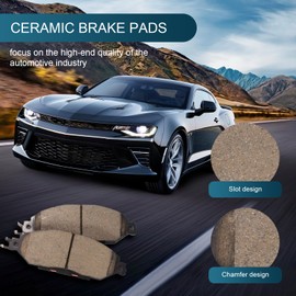 HECHENQICHE Ceramic Front Brake Pads for Infiniti JX35/QX60, for Nissan Murano, Pathfinde