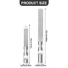 Pack of 2 Nail Files, Stainless Steel Nail Files, Double-Sided