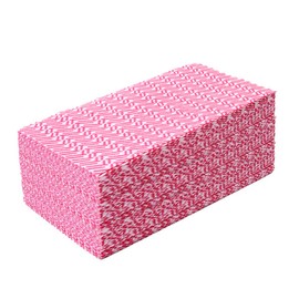 CLEAN LEADER Disposable Handi Wipes Dish cloth Dish Towels Dish Rags Towels Handy Wipes Reusable Cloths,Multi-purpose,Pink 11.8 x 20", 80 Count/Bag, Soft, Durable, Super Absorbents