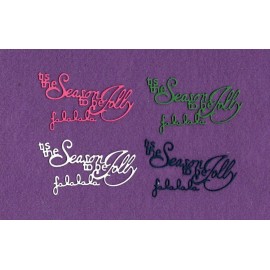 Unbranded TIS THE SEASON # 5 Christmas die cuts scrapbook cards