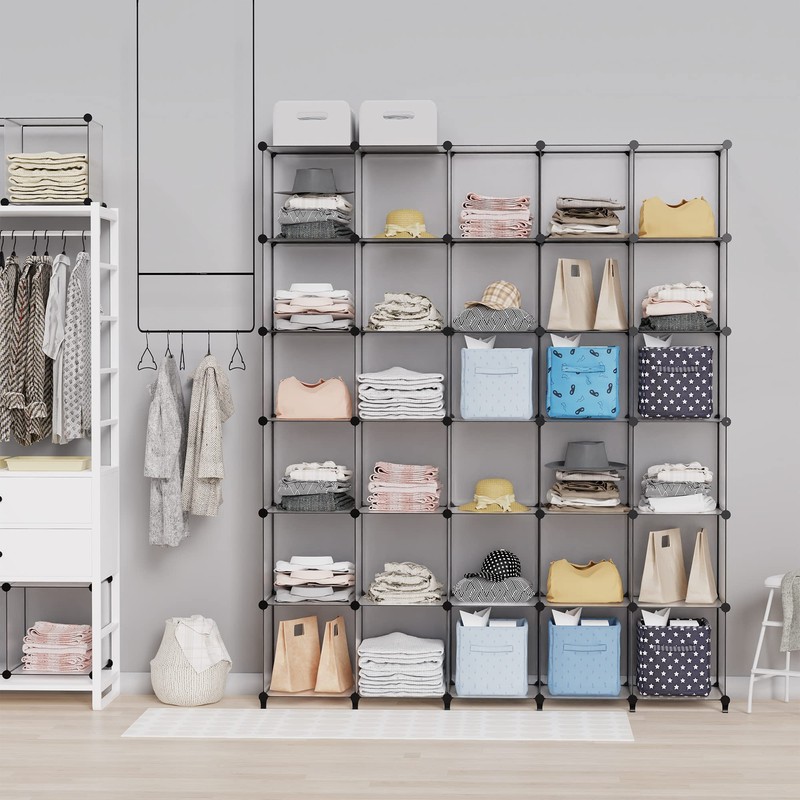 HOMIDEC Closet Organizers and Storage, 16 Cube Storage Organizer, Portable