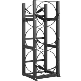 Refrigerant Tank Rack for 3 X 30lbs Bottle Tanks 12.79x12.99x33.07 in Cylinder Rack for Gas Refrigeration EquipmentDefault: Default