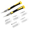 QWORK Exacto Knife Kit, 2PCS Precision Hobby Knife Set with