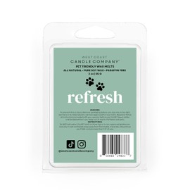 Pet Friendly Wax Melts | Pet Safe Wax Melts | All Natural Dog Safe Wax Melts | Non-Toxic Wax Melts | Pet Odor Eliminator | Pure Soy Wax Melts | Veterinarian Approved (Refresh)