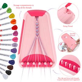 Rdfmy Friendship Bracelet Making Kit for Girls, Arts and Crafts Bracelets String Maker Kit for Kids Ages 8-12 Christmas Birthday Gifts