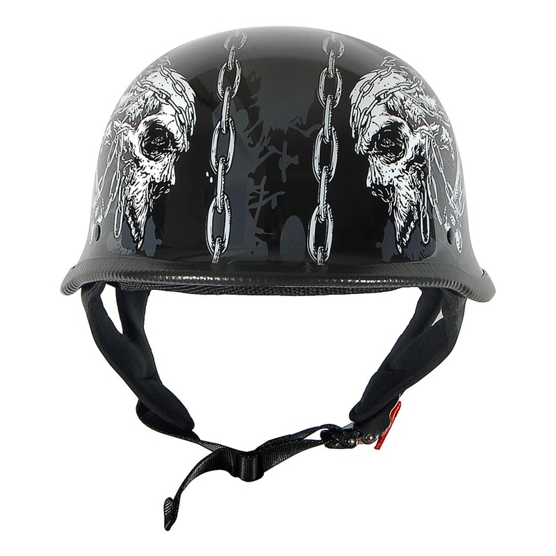1Storm Novelty Motorcycle Half Face Helmet Open German Style DOT