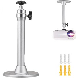 YACHUN Ceiling Hanging Bracket Projector Wall Bracket Universal Projector Holder Projector Top Hanging Hardware Mounting Parts 360 Degree Rotatable Top Hanging Bracket for Stores Offices Home Load