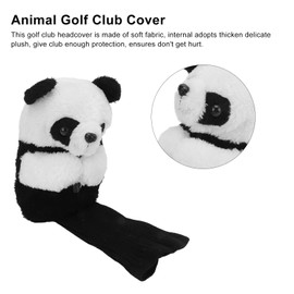 Golf Club Head Covers Golf Putter Headcovers Cute Panda Driver Head Cover Funny Golf Club Protector Soft for Women and Men