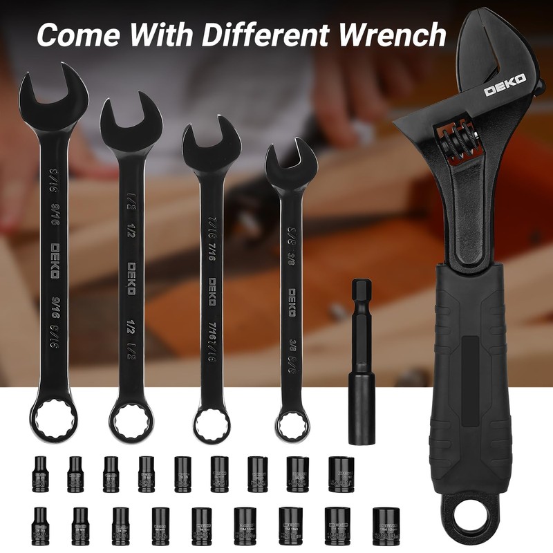 Tool Kit Set Box for Home: Household with Drill Wrench