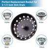 KONE Kitchen Sink Stopper and Strainer 2 Pack Oil Rubbed